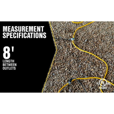 Southwire Yellow Jacket 25' Industrial Commercial 3 Outlet Extension Power Cord - VMInnovations