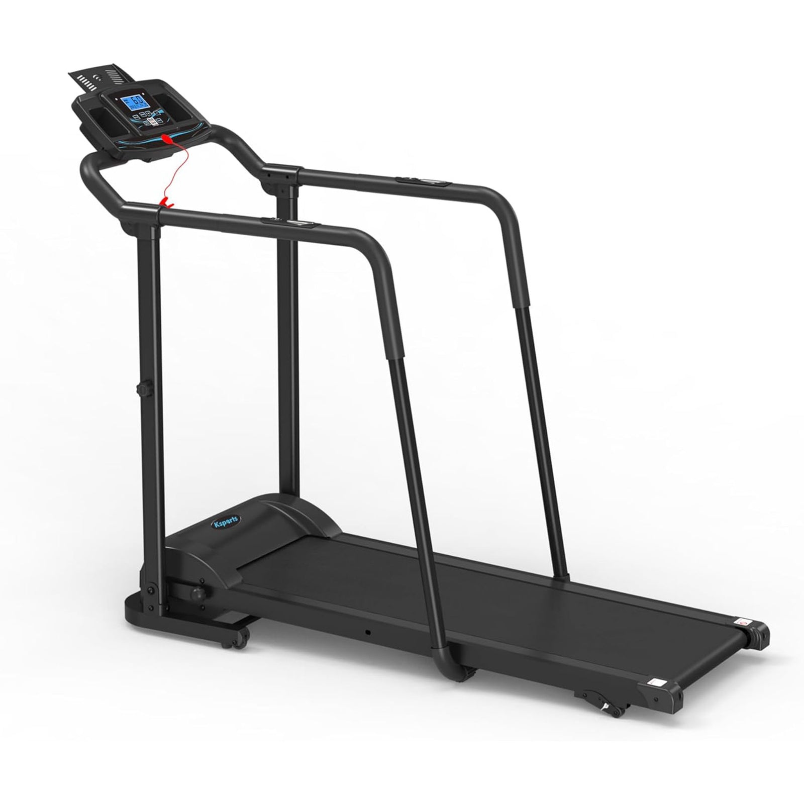 Ksports Advanced Rehab Treadmill 2.25 Horsepower Motor, Bluetooth Kinomap, Black - VMInnovations