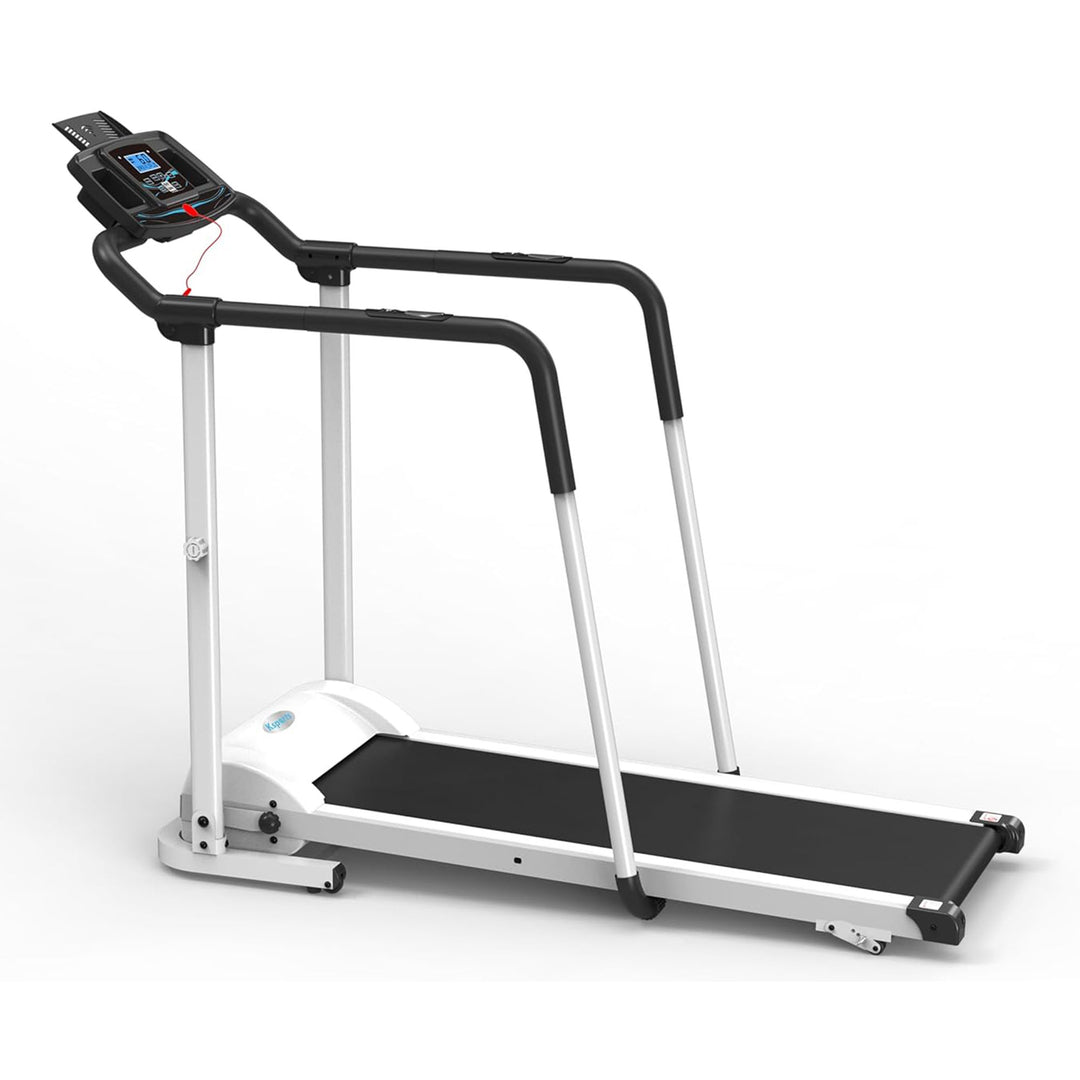 Ksports Rehab Treadmill 2.25 HP Motor, Bluetooth Kinomap, White (Open Box)