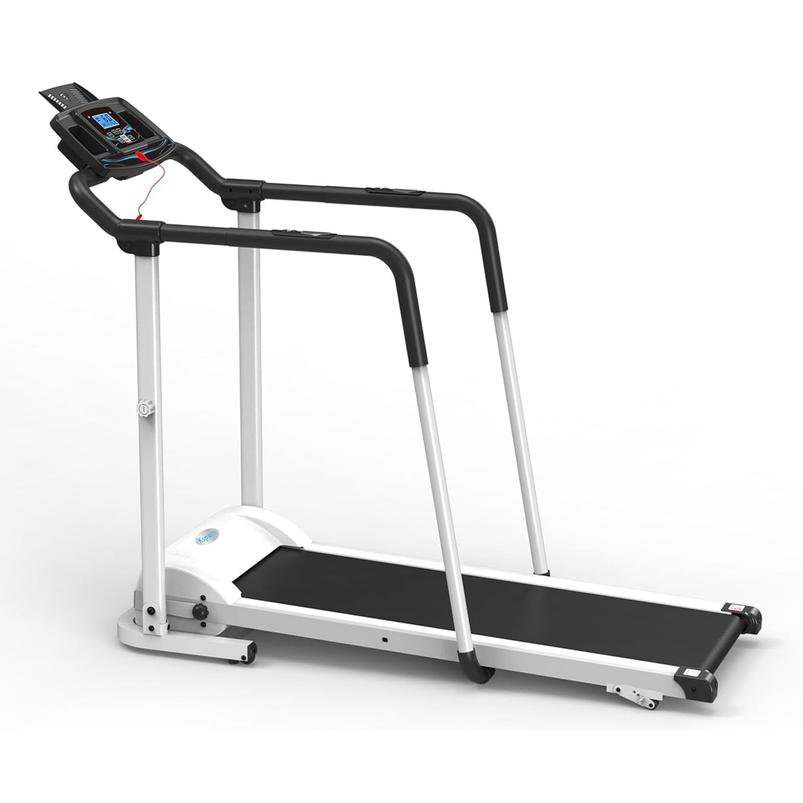 Ksports Advanced Rehab Treadmill 2.25 Horsepower Motor, Bluetooth Kinomap, White - VMInnovations