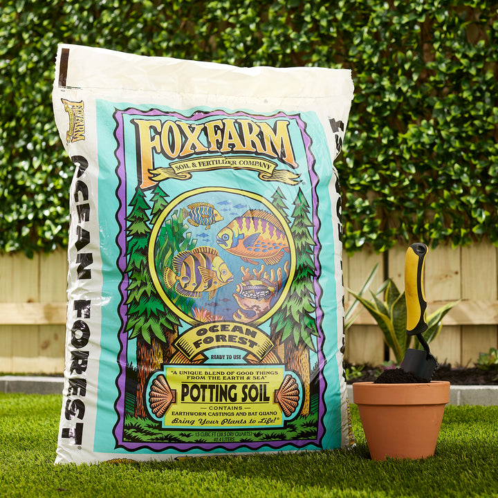 Foxfarm FX14053 Ocean Forest Garden and Potting Soil, 0.4 Cubic Feet/12 Quarts