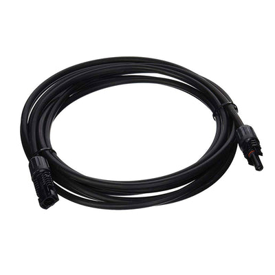 Renogy Solar Panel Extension Cable, Battery Charger Wire, 1.5 Feet Cord, Black