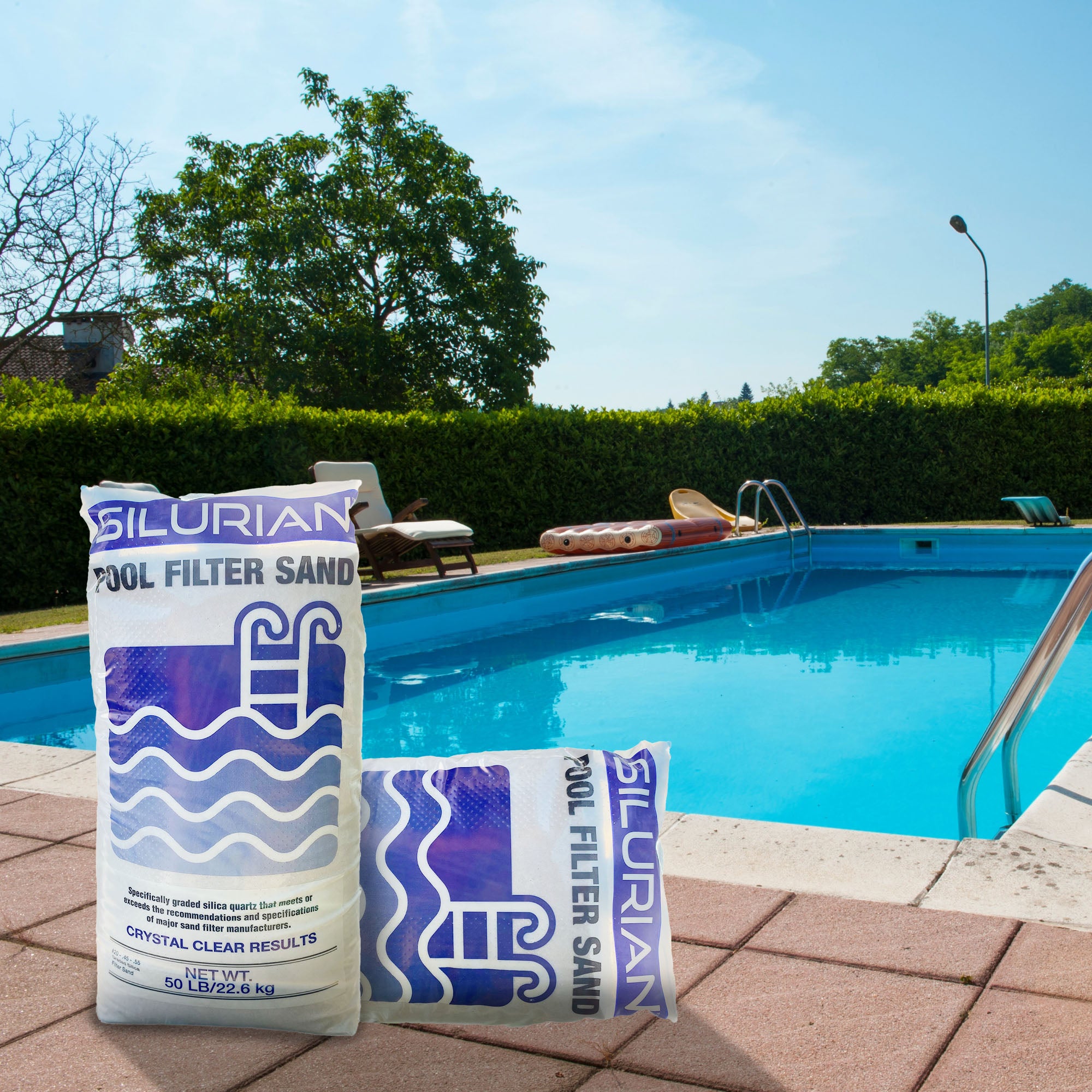 U.S. Silica SILURIAN 20 Grade Pool Filter Sand & Funsicle 12" Sand Filter Pump