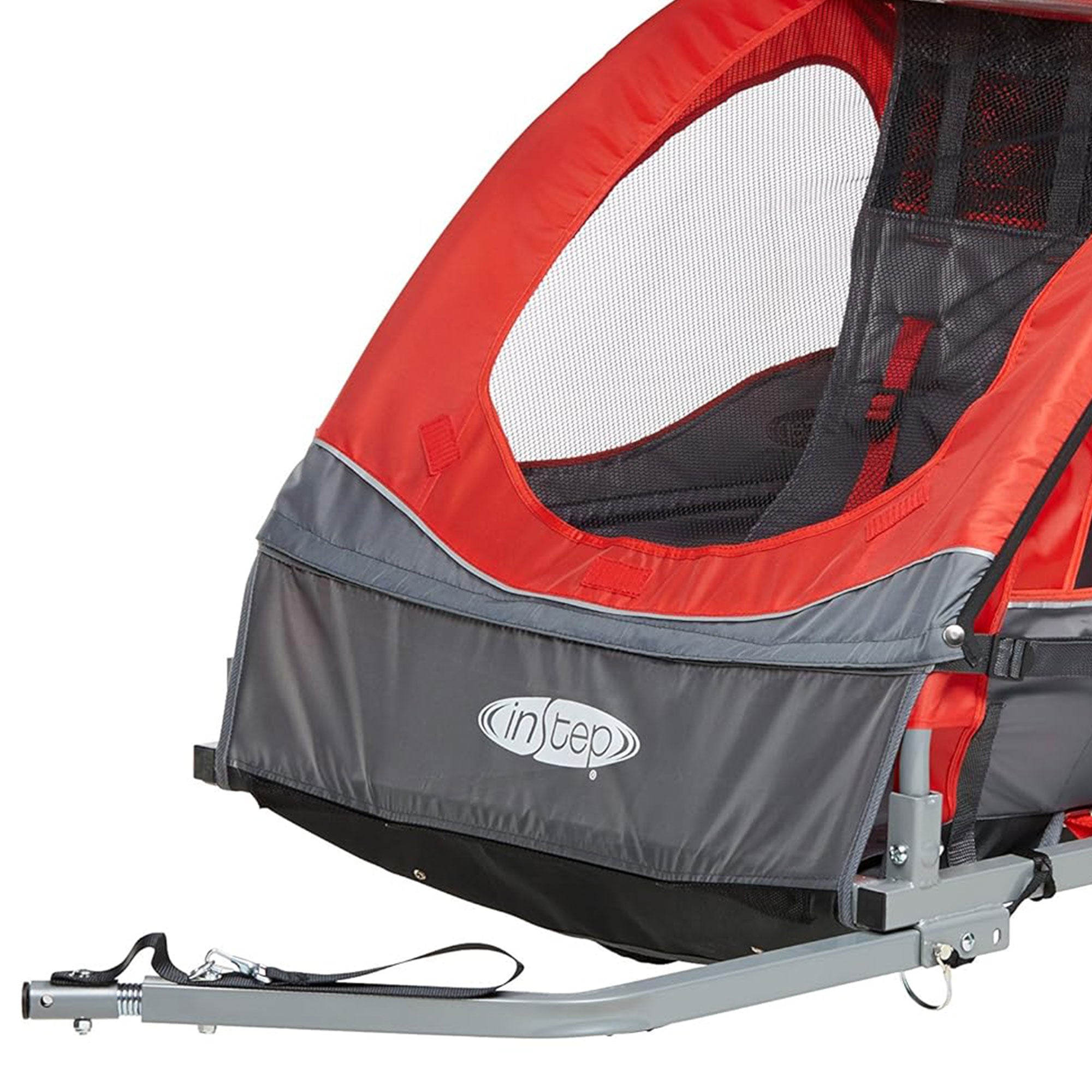 InStep Take 2 Folding Nylon Bike Trailer with Double Seat, Red (For Parts) - VMInnovations