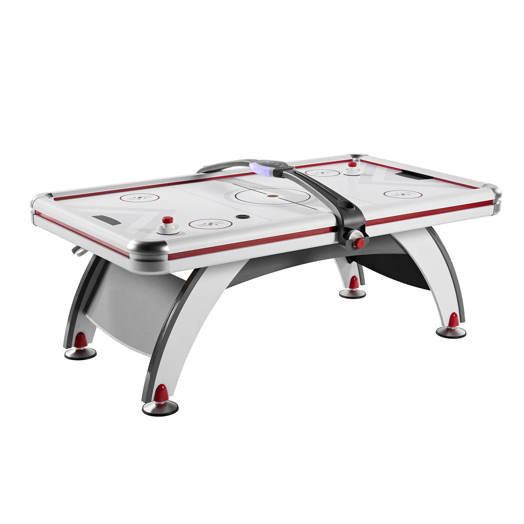 Rally and Roar Air Hockey 84 Inch Table with LED Scorer, Indoor Arcade Game