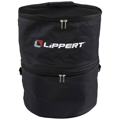 Lippert Odyssey Portable Charcoal Grill w/Cooler Attachment & Carry Case, Red - VMInnovations