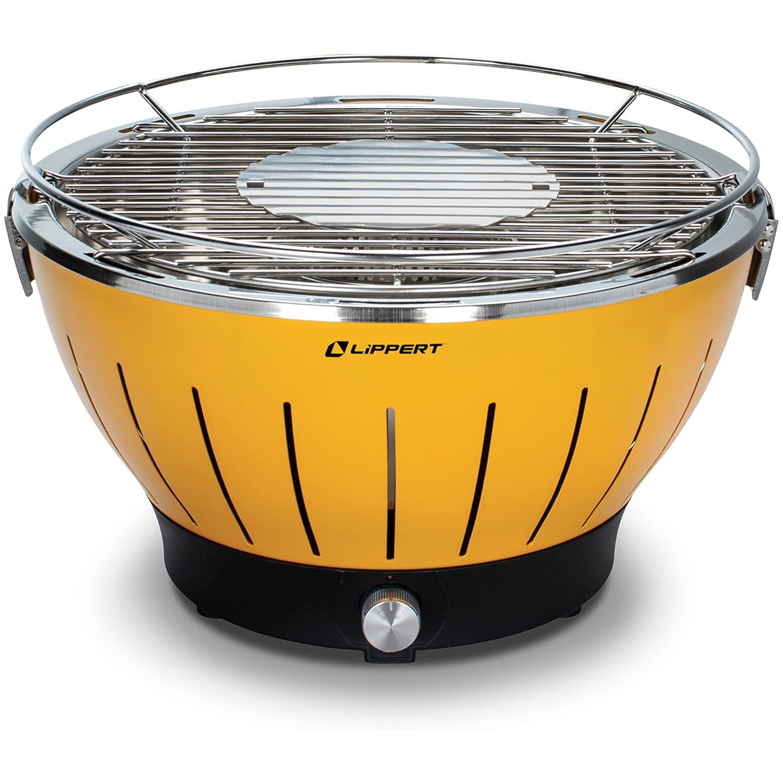 Lippert Odyssey Portable Charcoal Grill w/Cooler Attachment & Carry Case, Amber - VMInnovations