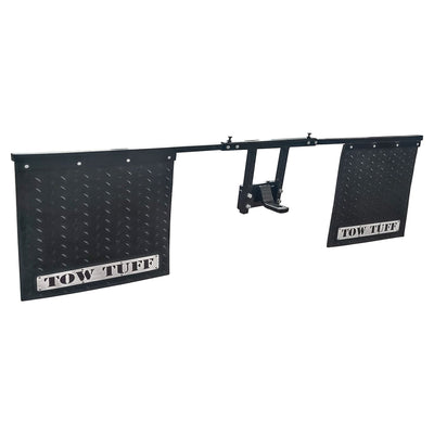 Tow Tuff Universal Adjustable Mud Flaps, Works w/2.5” Receiver Hitches(Open Box) - VMInnovations