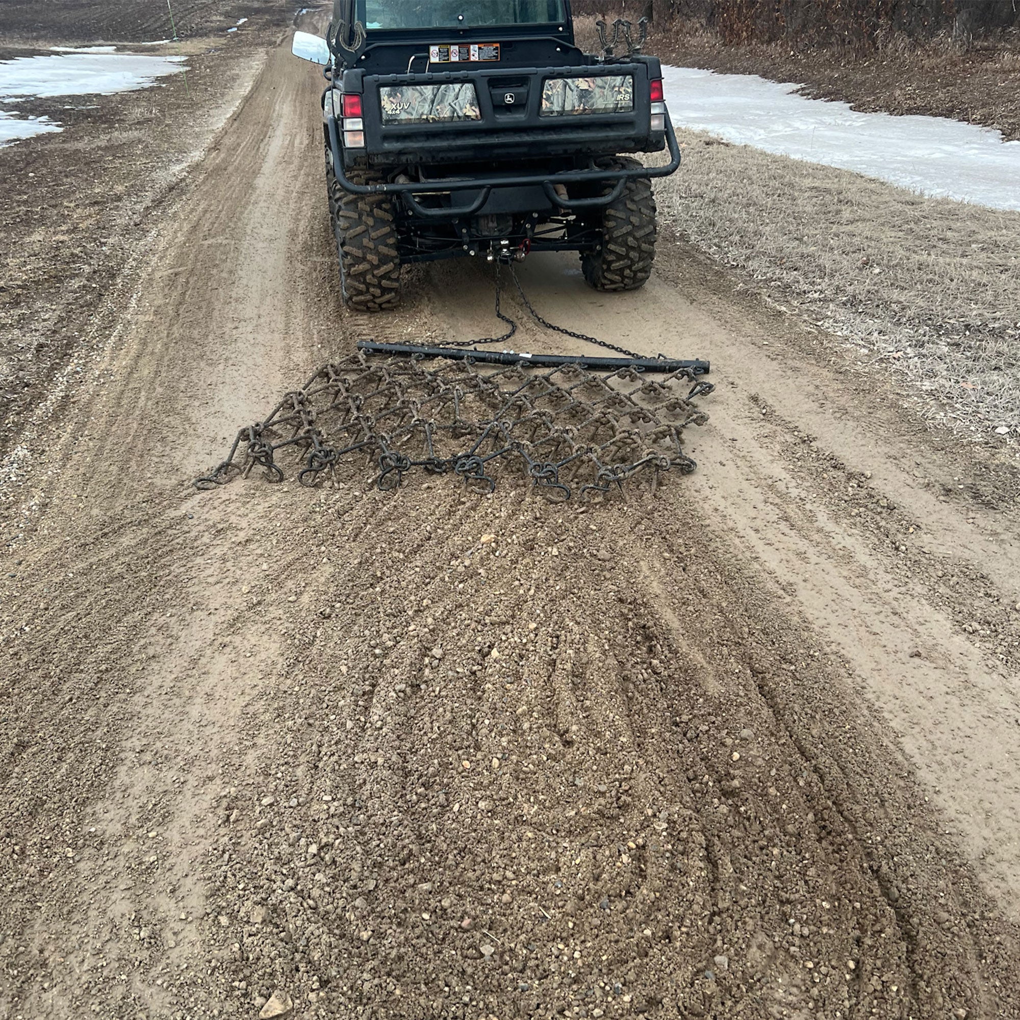 Field Tuff 6x4' Tow Behind Heavy Duty Drag Harrow with Powder Coat Paint Finish - VMInnovations