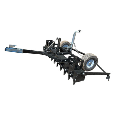 Field Tuff 60" Tow Behind Dirt Pulverizer with Adjustable Weight Trays, Black - VMInnovations