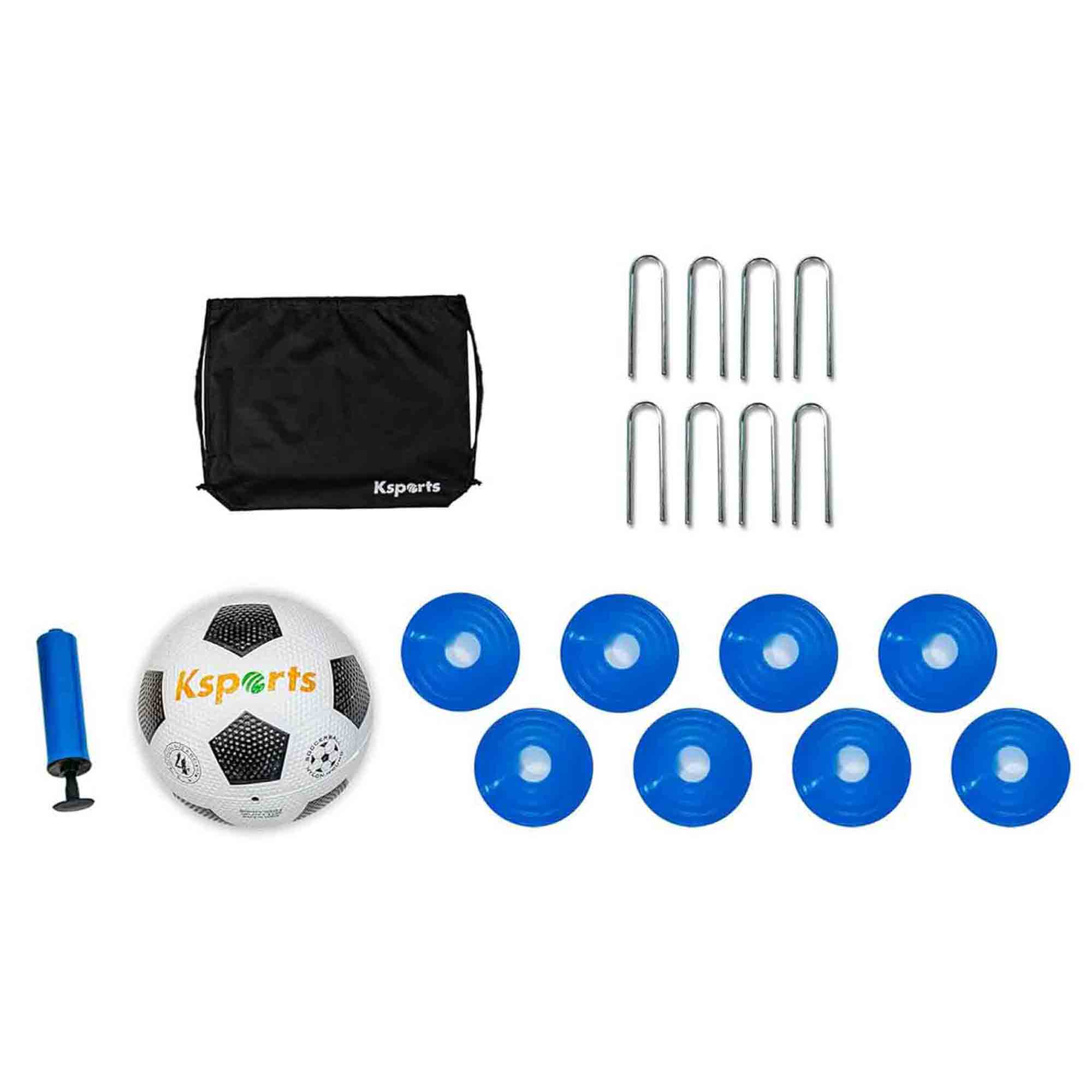 Ksports Squad Outdoor Portable Soccer Goal Set Kids Training Equipment, 4 x 3'