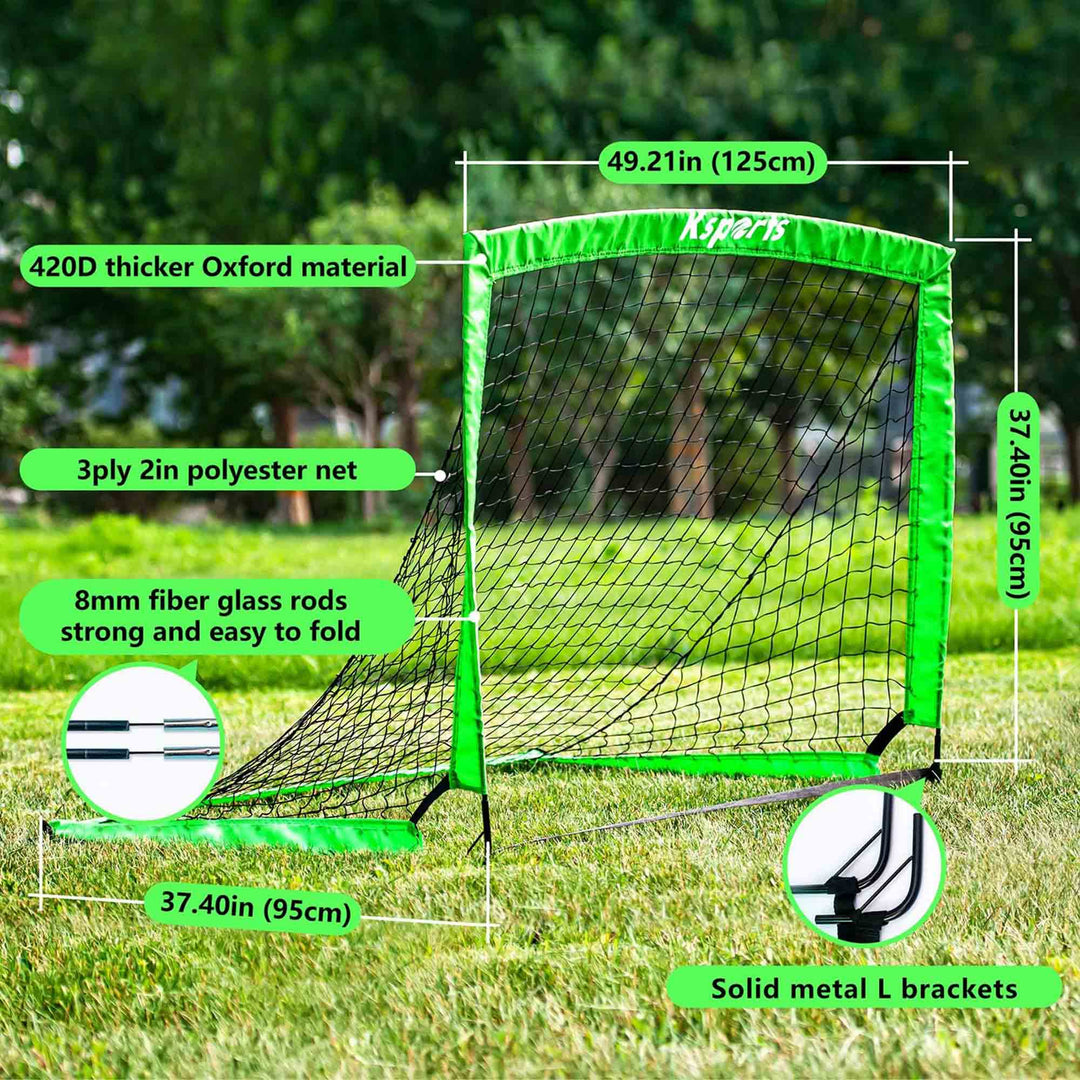 Ksports Outdoor Portable Soccer Goal Set Kids Training Equipment, 4x3'(Open Box)