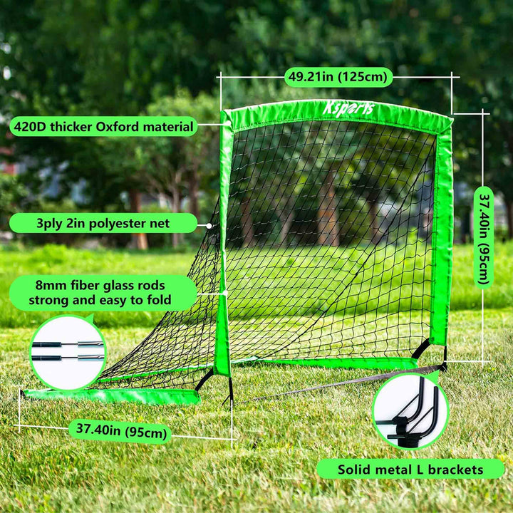 Ksports Outdoor Portable Soccer Goal Set Kids Training Equipment, 4x3'(Open Box)