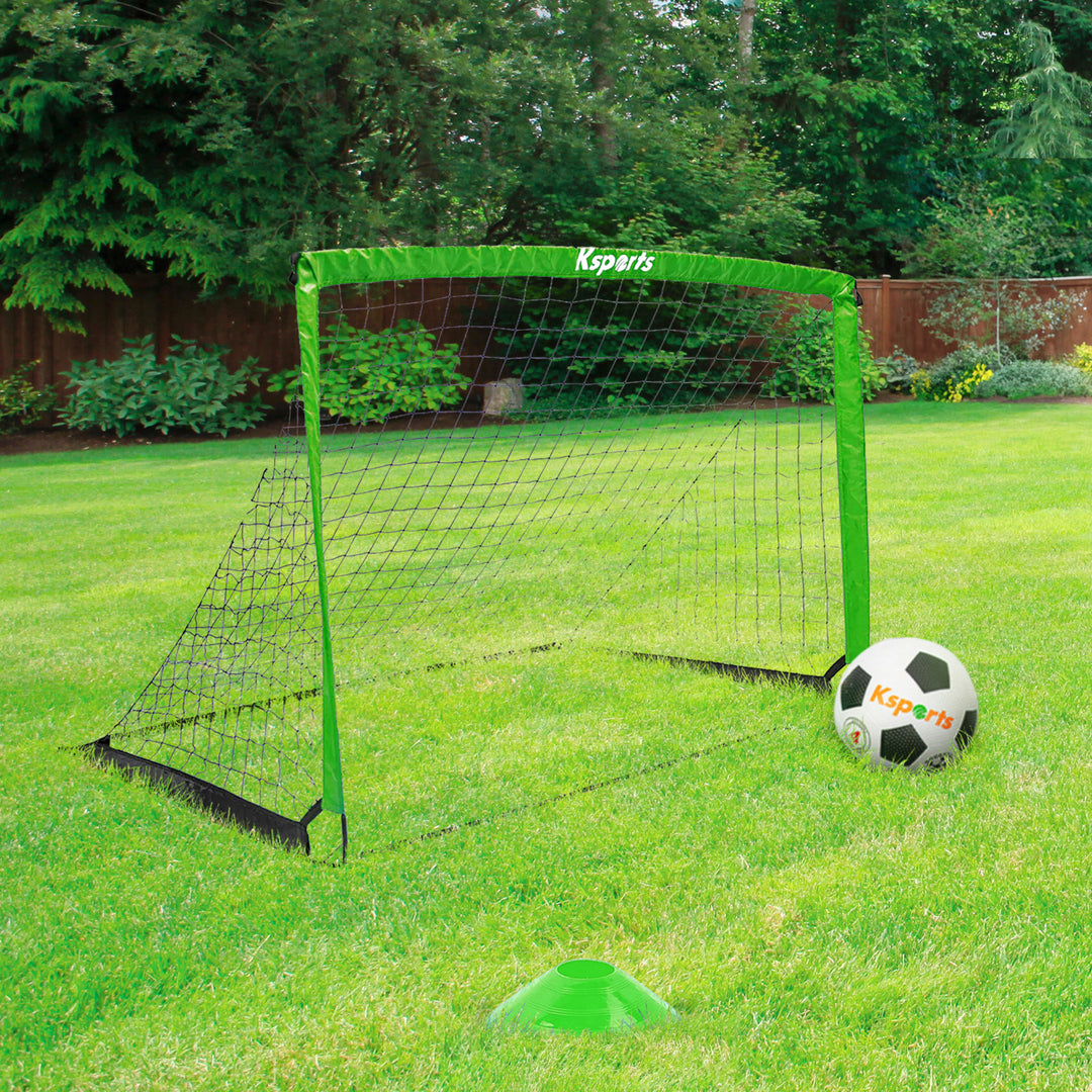 Ksports Outdoor Portable Soccer Goal Set Kids Training Equipment, 4x3'(Open Box)