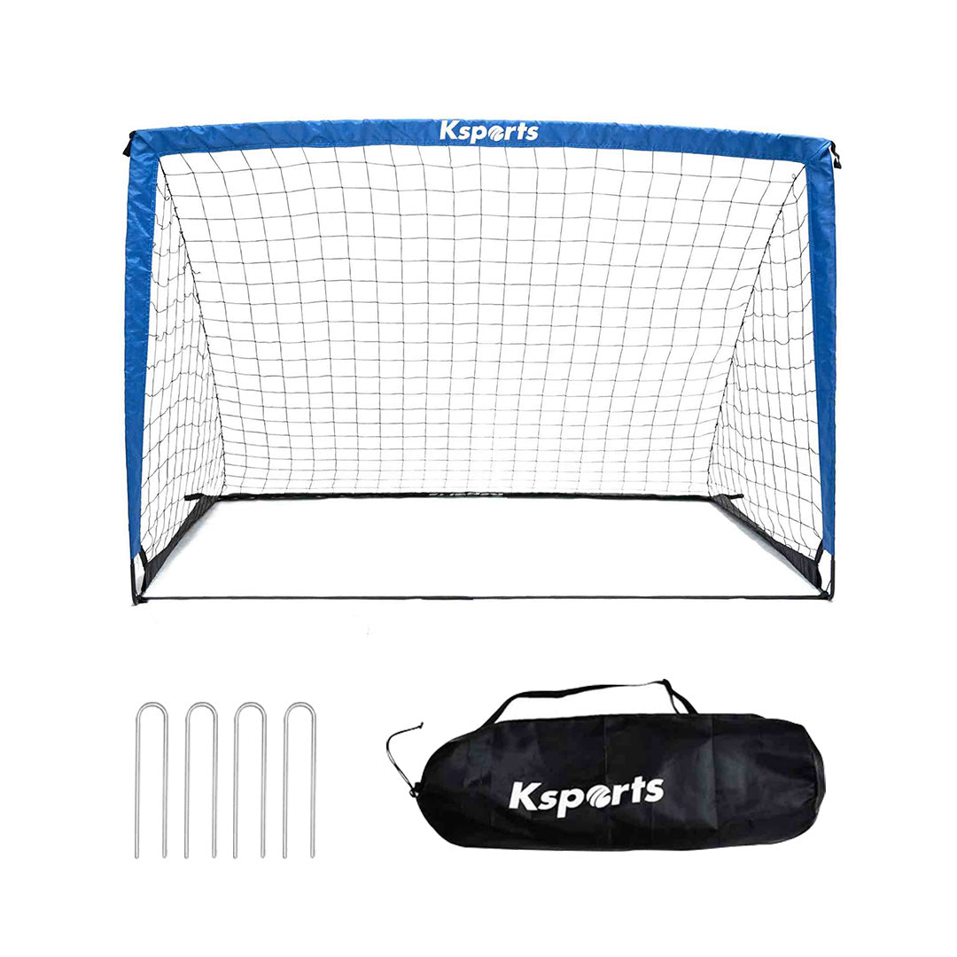 Ksports Squad Outdoor Portable Soccer Goal Set Kids Training Equipment, 6' x 4'
