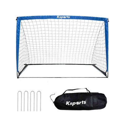 Ksports Squad Outdoor Portable Soccer Goal Set Kids Training Equipment, 6' x 4'