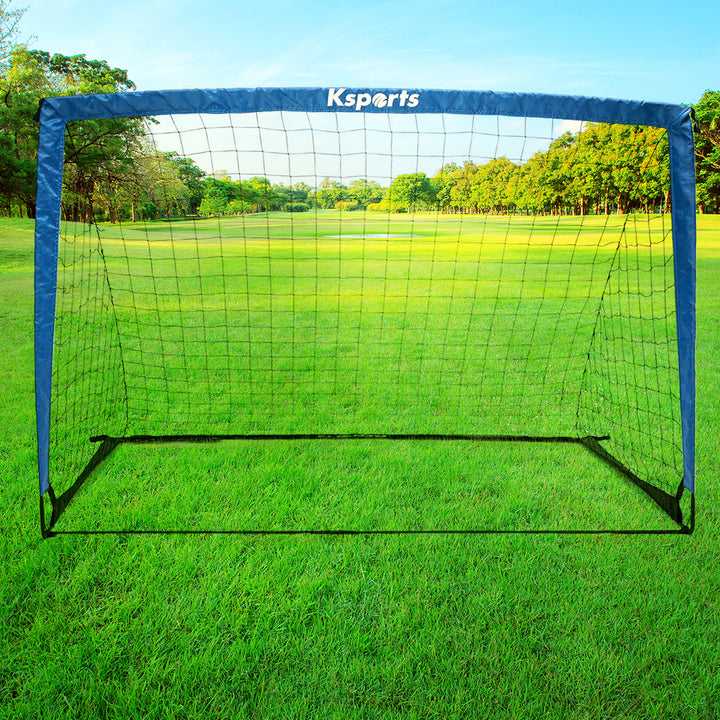 Ksports Squad Outdoor Soccer Goal Set Kids Training Equipment, 6' x 4'(Open Box)