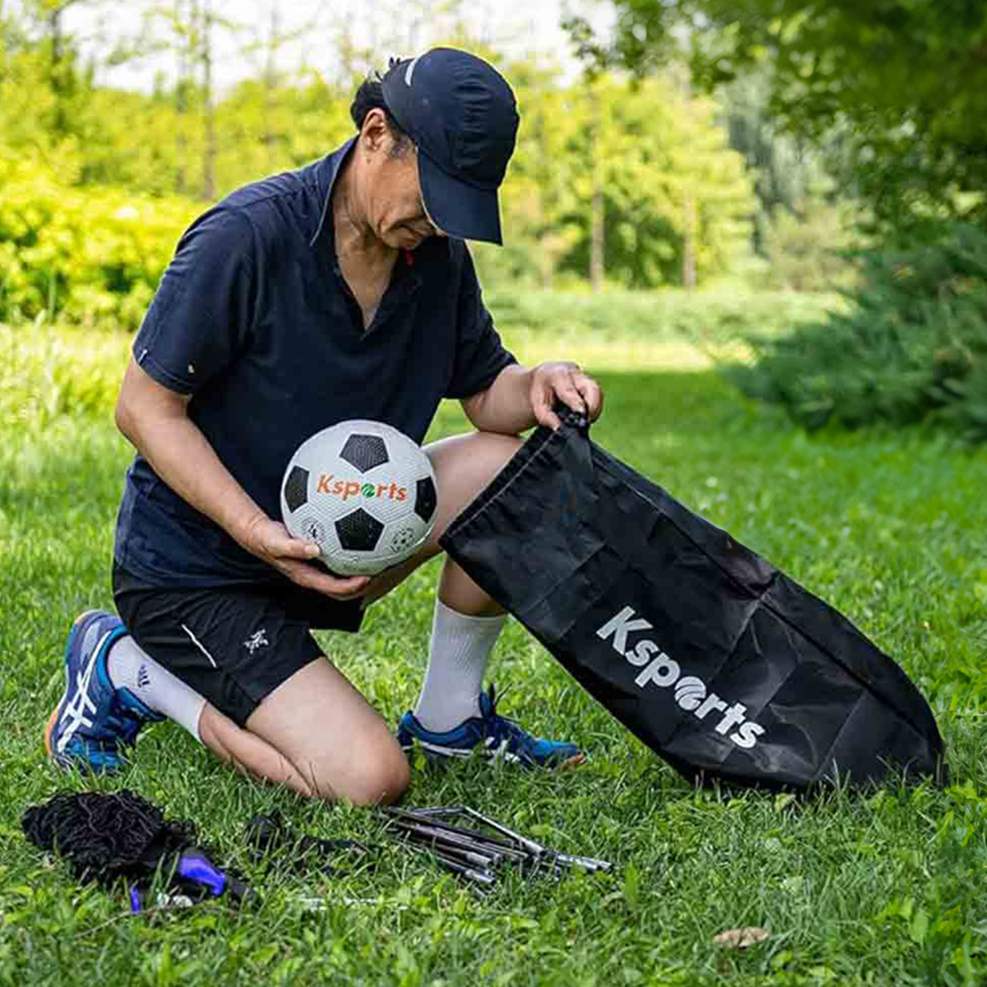 Ksports Squad Outdoor Soccer Goal Set Kids Training Equipment, 6' x 4'(Open Box)