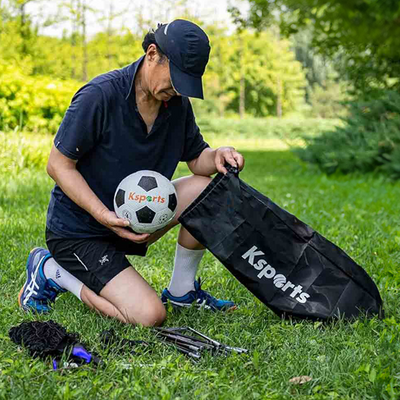 Ksports Squad Outdoor Portable Soccer Goal Set Kids Training Equipment, 6' x 4'