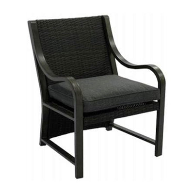 Four Seasons Courtyard Canmore Captain Outdoor Patio Cushioned Arm Chair, 2 Pack - VMInnovations