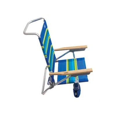 Four Seasons Courtyard 5 Position Adjustable Lounger Outdoor Beach Chair, 4 Pack - VMInnovations
