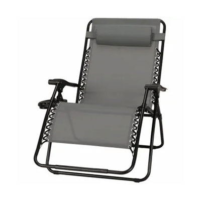 Four Seasons Courtyard Sunny Isles XL Zero Gravity Outdoor Chairs, 3 Pack, Gray - VMInnovations