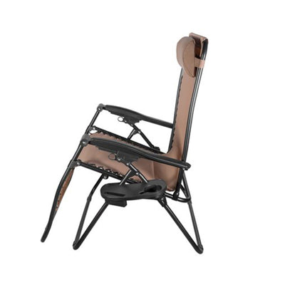 Four Seasons Courtyard Sunny Isles XL Zero Gravity Outdoor Chairs, 3 Pack, Brown - VMInnovations
