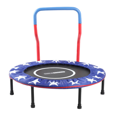 HolaHatha Kids Trampoline w/Handle, Mini Indoor/Outdoor Rebounder, 3ft(Open Box) - VMInnovations