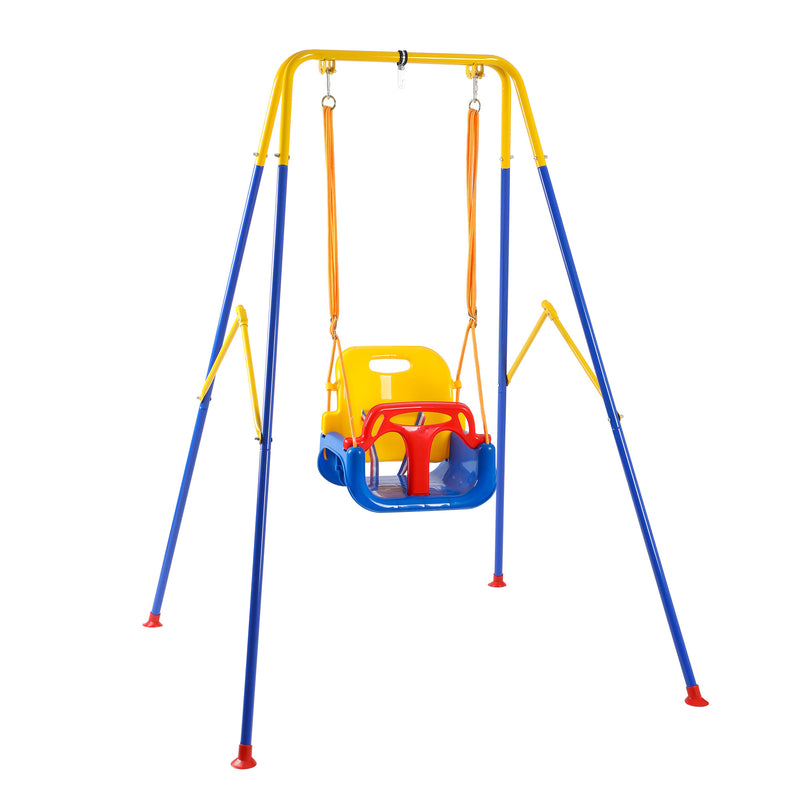 HolaHatha 3 in 1 Toddler Swing Set with adjustable Rope, and Removable Seat