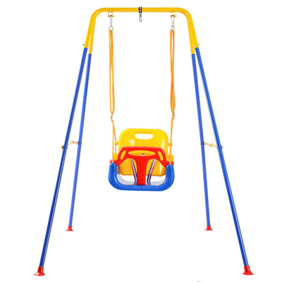 HolaHatha 3 in 1 Toddler Swing Set with adjustable Rope, and Removable Seat - VMInnovations