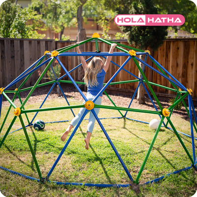 HolaHatha Dome Playground Climber for Kids Outdoor Play, 440 Pound Capacity