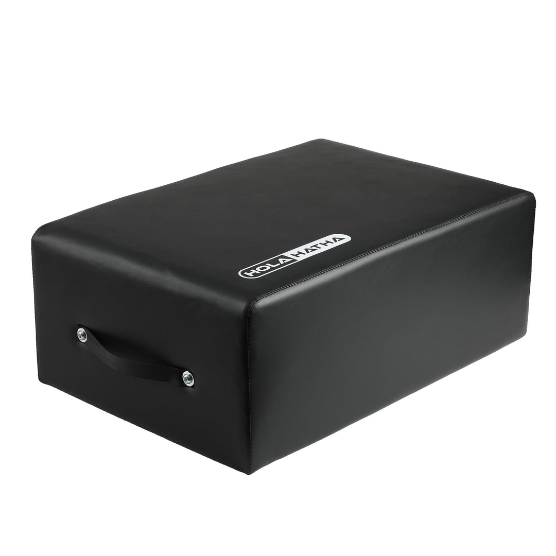 HolaHatha Wooden Pilates Sitting Box, Portable, 24" x 15.8" x 9" (Open Box)