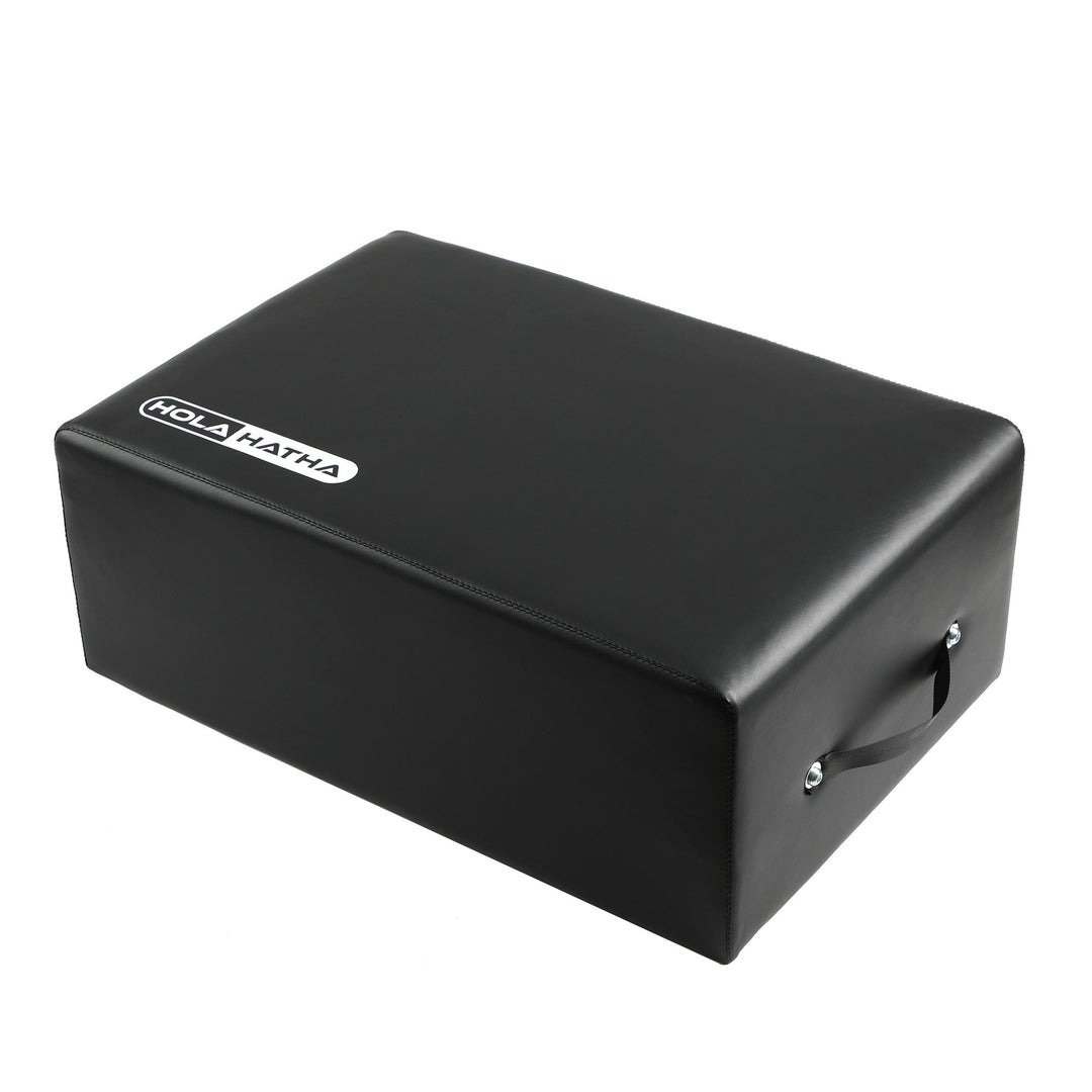 HolaHatha Wooden Pilates Sitting Box, Portable, 24" x 15.8" x 9" (Open Box)