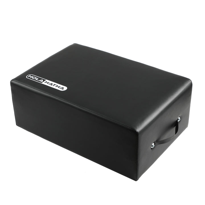 HolaHatha Wooden Pilates Sitting Box, Portable, 24" x 15.8" x 9" (Open Box)