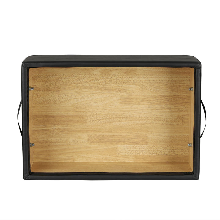 HolaHatha Wooden Pilates Sitting Box, Portable, 24" x 15.8" x 9" (Open Box)