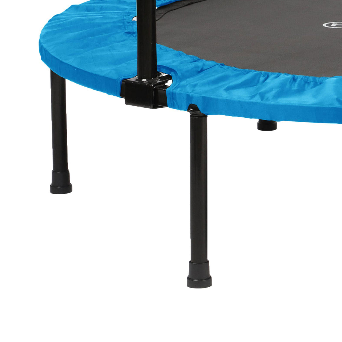 HolaHatha 40" Mini Fitness Trampoline with Adjustable Handle, Blue (Open Box) - VMInnovations