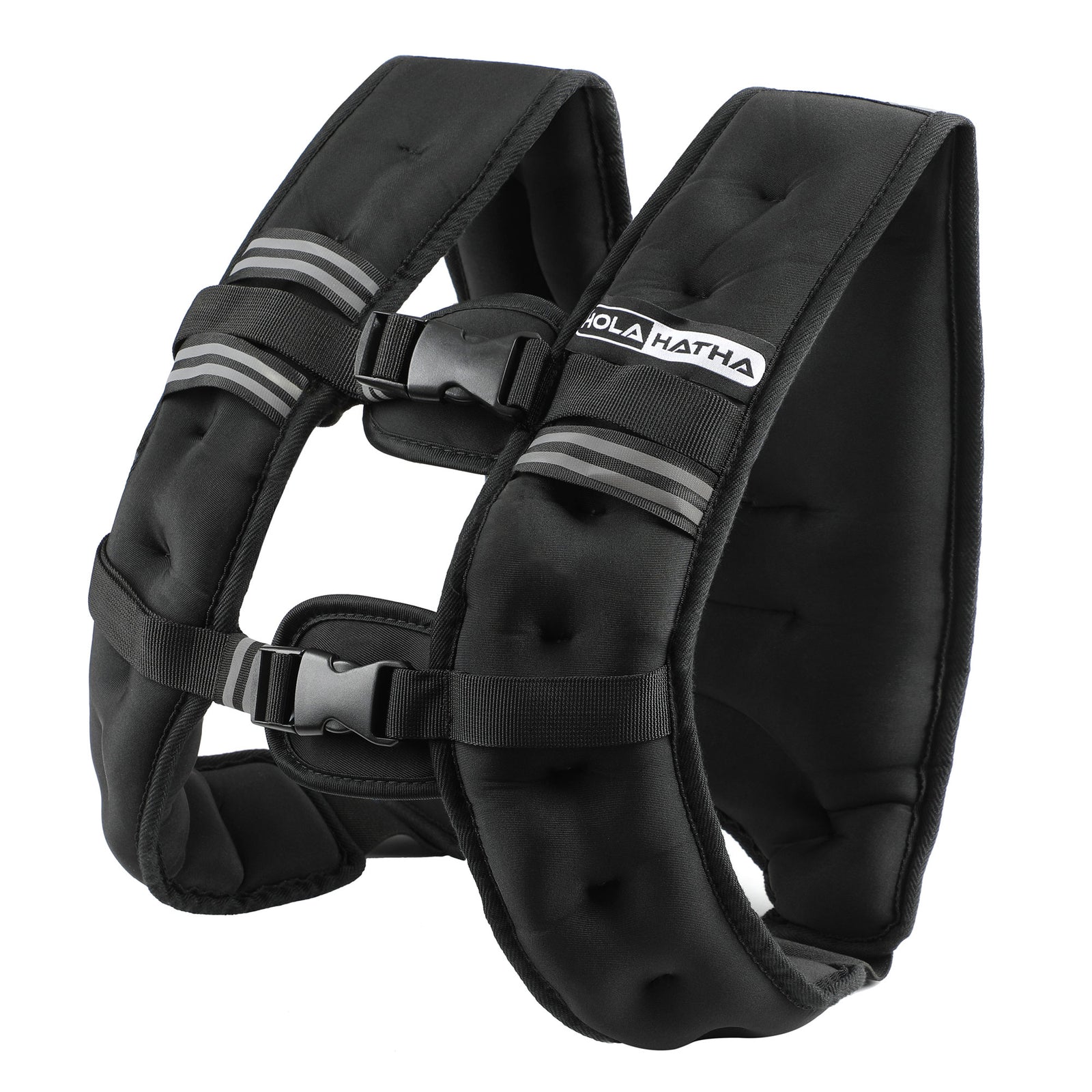 HolaHatha Weighted Vest for Running with Reflective Stripes and Elastic Straps - VMInnovations