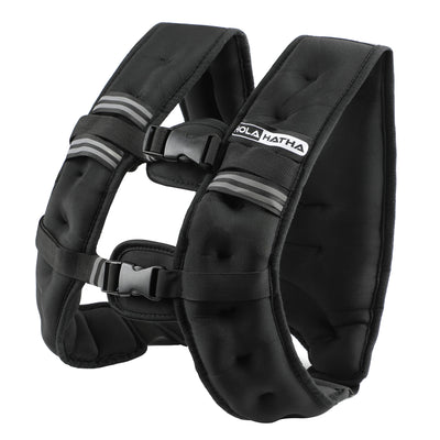 HolaHatha Weighted Vest for Running with Reflective Stripes and Elastic Straps - VMInnovations