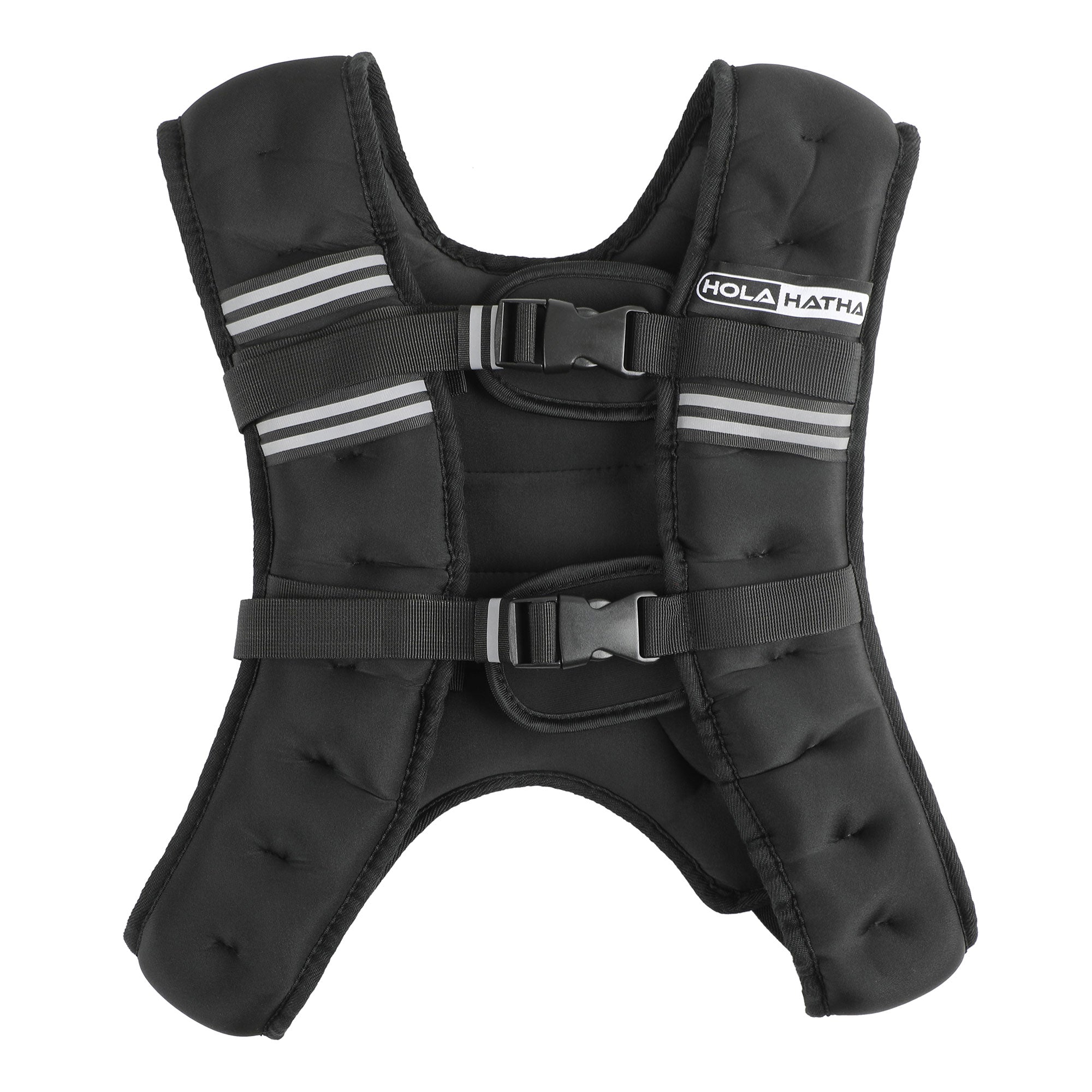 HolaHatha Weighted Vest for Running with Reflective Stripes and Elastic Straps - VMInnovations