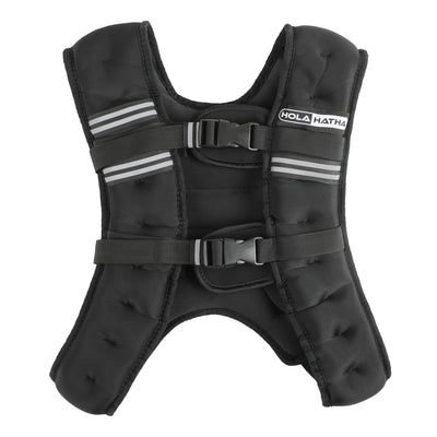 HolaHatha Weighted Vest for Running with Reflective Stripes and Elastic Straps