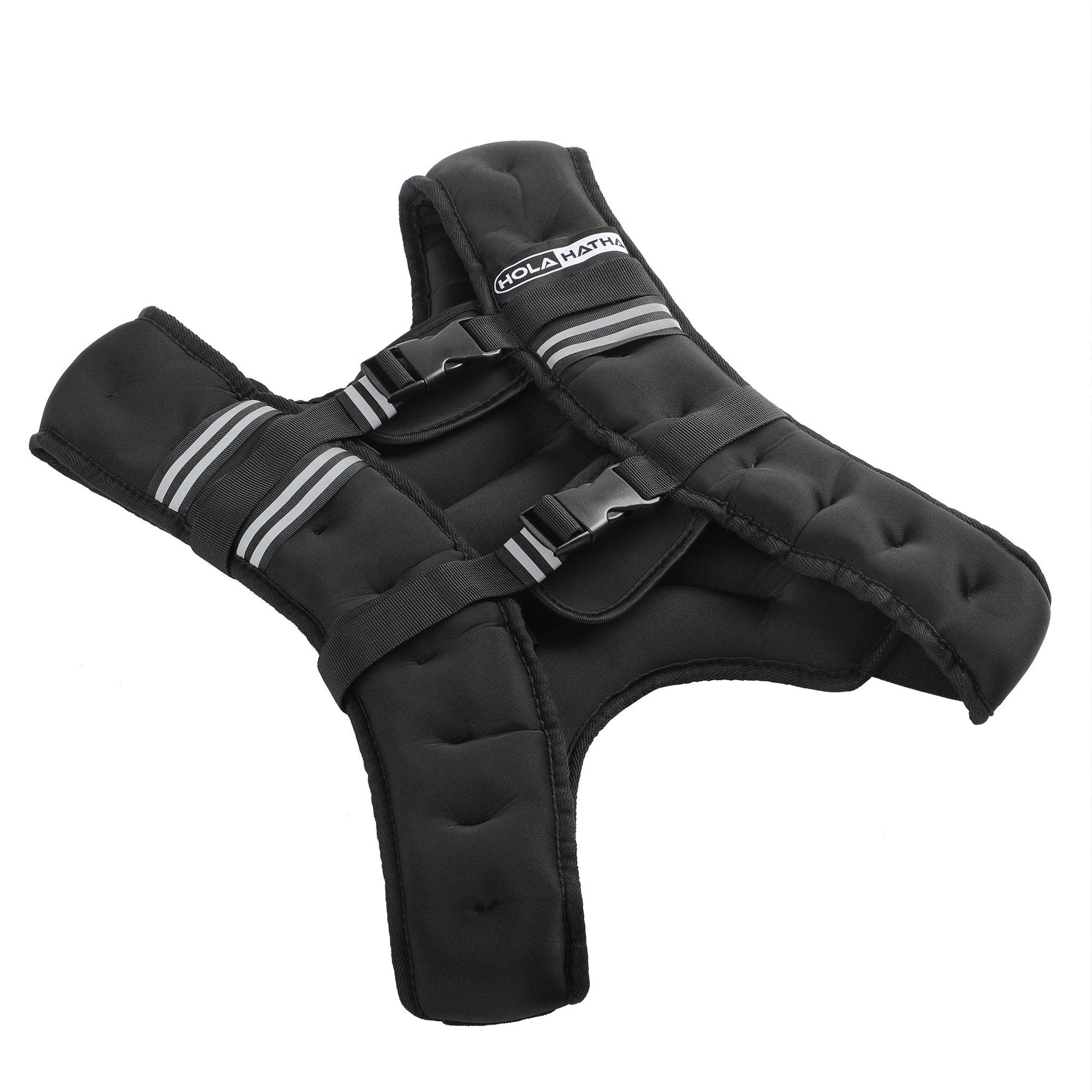 HolaHatha Weighted Vest for Running with Reflective Stripes and Elastic Straps - VMInnovations