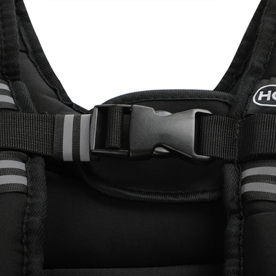 HolaHatha Weighted Vest for Running with Reflective Stripes and Elastic Straps