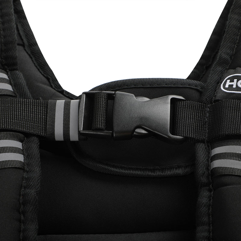 HolaHatha Weighted Vest for Running with Reflective Stripes and Elastic Straps