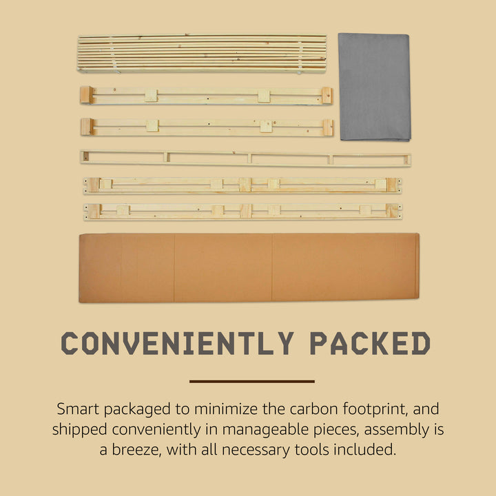 Hercules 4 Inch Low Profile Foundation Mattress Box Spring Replacement, Full