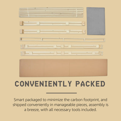 Hercules 4 Inch Low Profile Mattress Box Spring Replacement, California King - VMInnovations