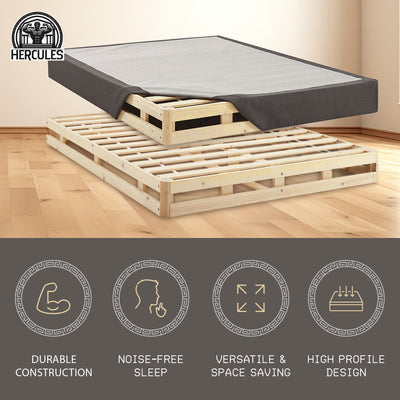 Hercules 8" High Profile Mattress Box Spring Replacement, Twin (Open Box) - VMInnovations