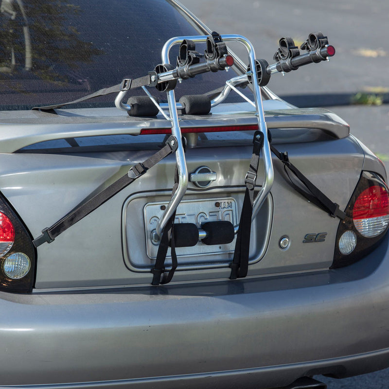 Rockland Trunk Mounted Bicycle Rack Carrier for Cars w/ Pads, 2 Bikes(Open Box)