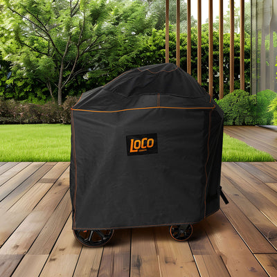 Loco Cookers 22.5" SmartTemp Kettle Grill with 22" Kettle Grill Cover, Black - VMInnovations