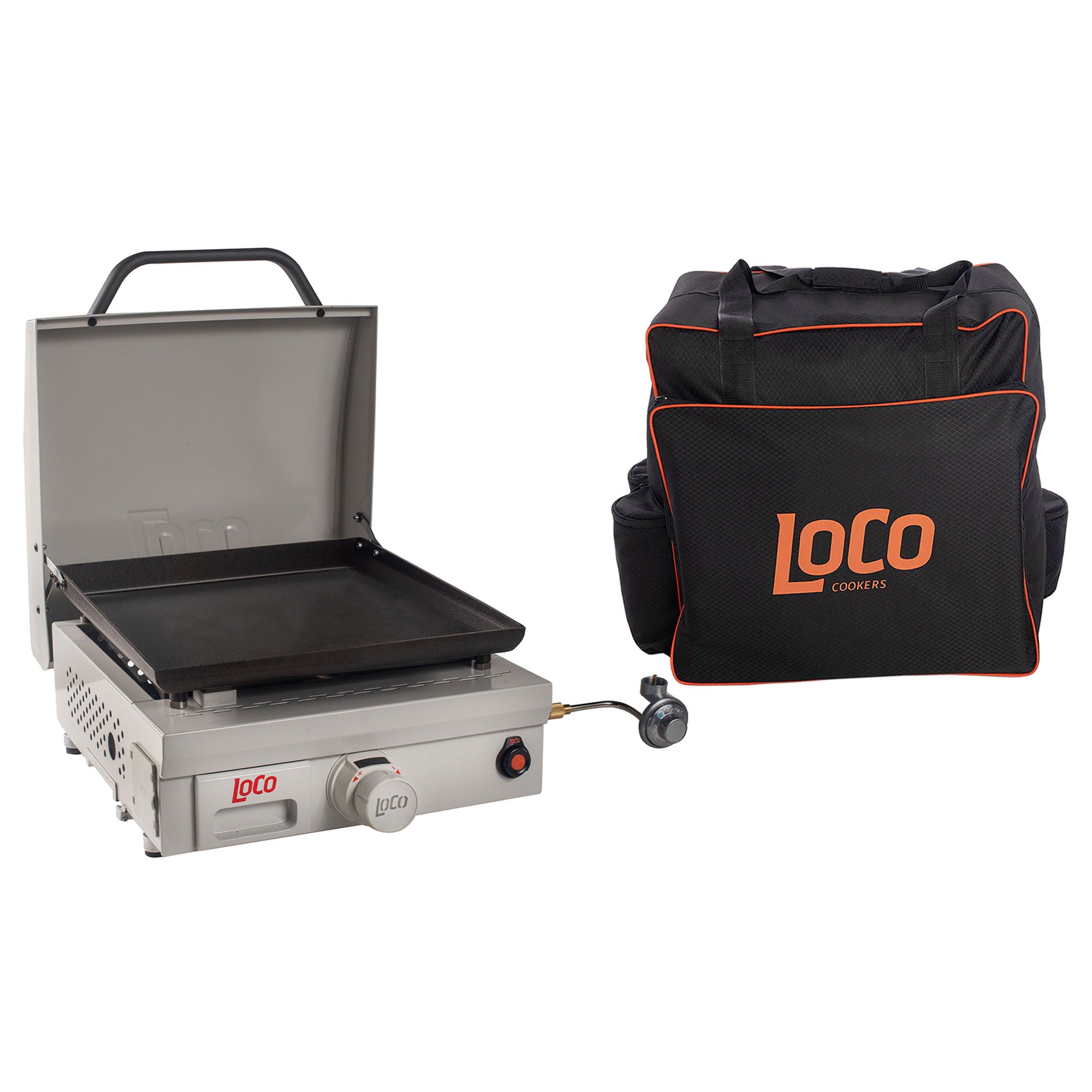 Loco Cookers 16" Portable Digital Propane Flat Top & Griddle Cover with Pockets