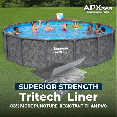 Bestway APX 365 16' x 48" Round Swimming Pool Set w/Pump & Ladder (Open Box) - VMInnovations
